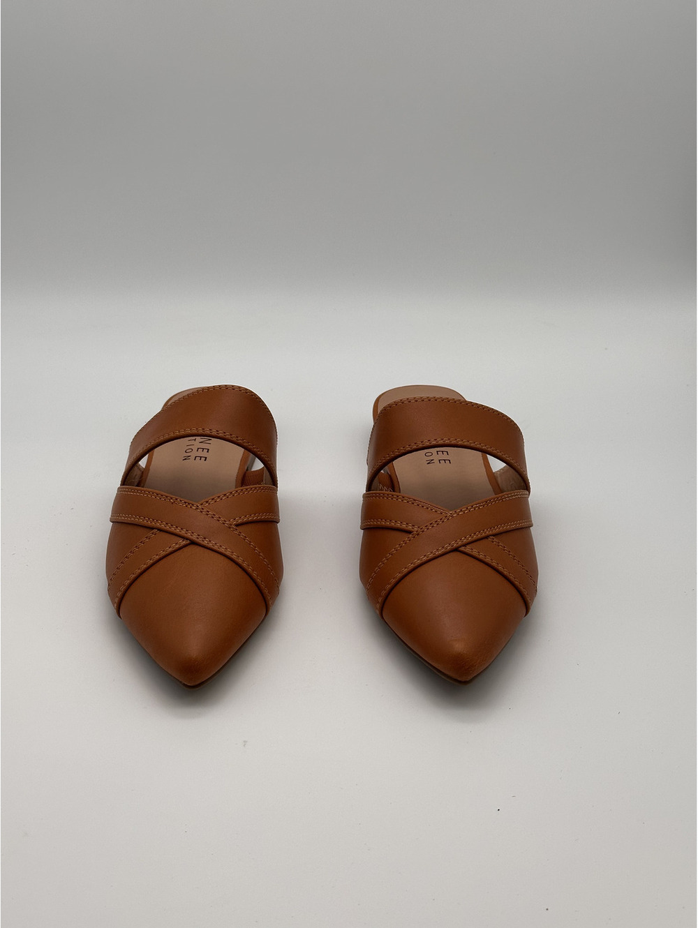 Journee Collection Stasi Brown Pointed Toe Slip-On Flats